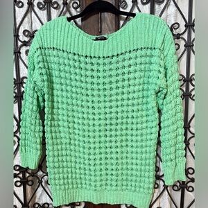 Apt. 9 Mint Green Textured Knit Sweater